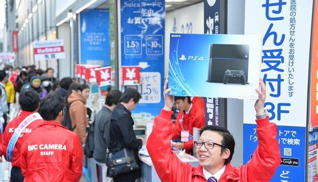 Sony Playstation 4 debuted in his homeland